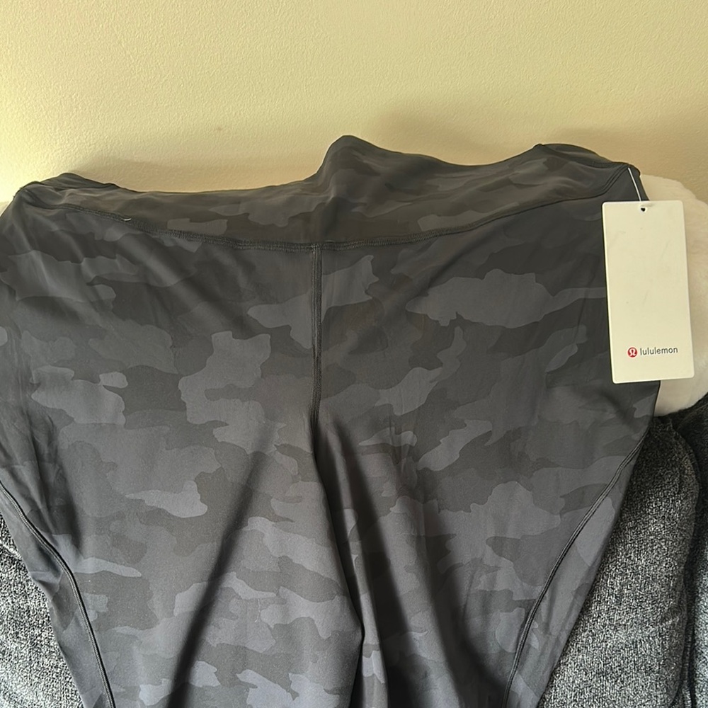lululemon athletica Camo Leggings - Black and grey